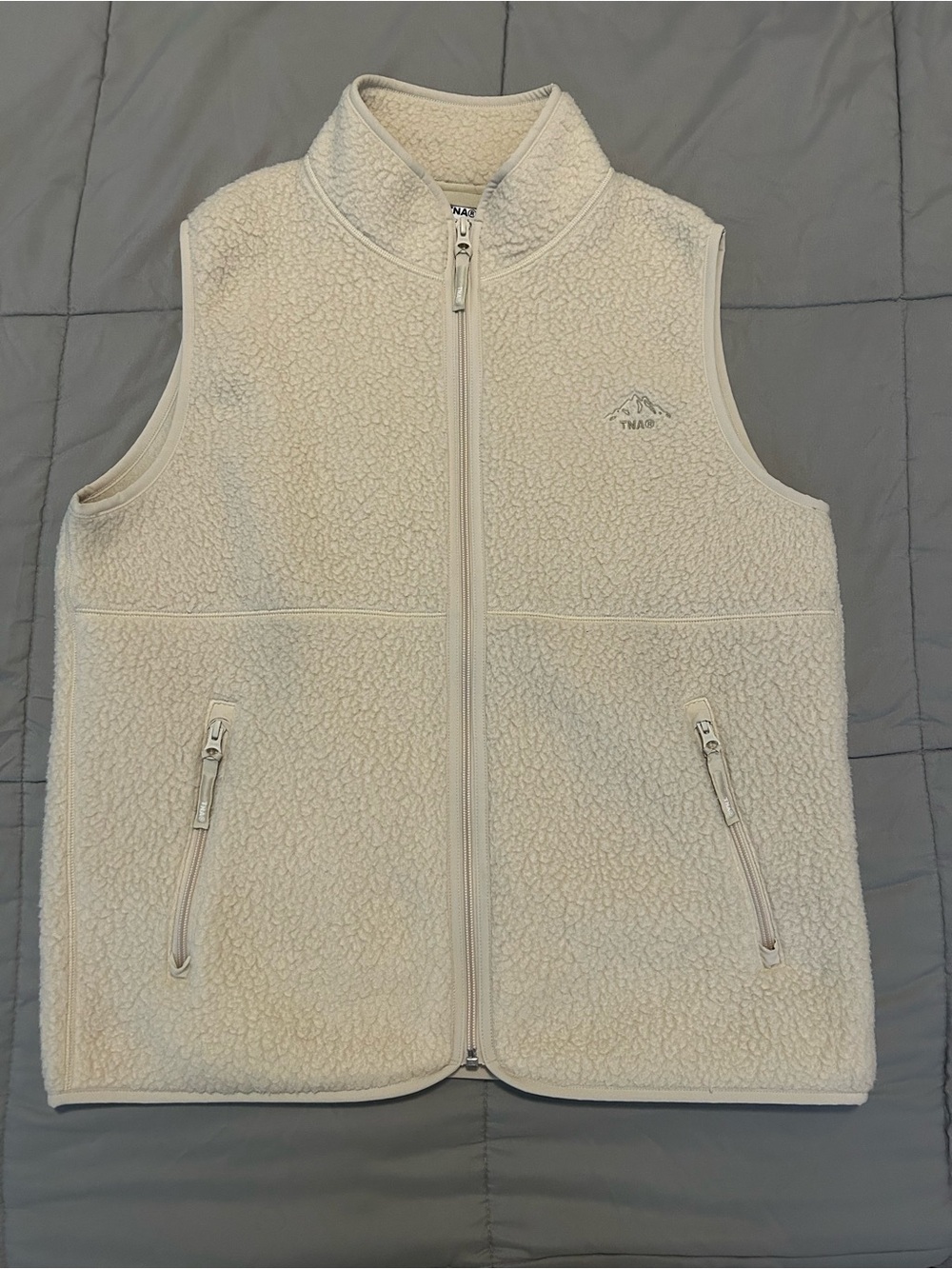 TNA Sherpa Fleece Vest - Cream